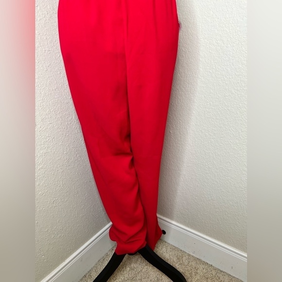 Lane Bryant Belted Slim Leg Red Ankle Pants Size 16 - Picture 14 of 14